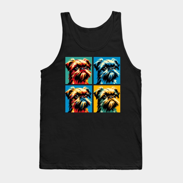 Brussels Griffon Pop Art - Dog Lovers Tank Top by PawPopArt